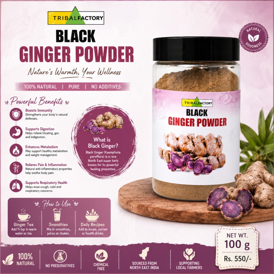 black ginger powder