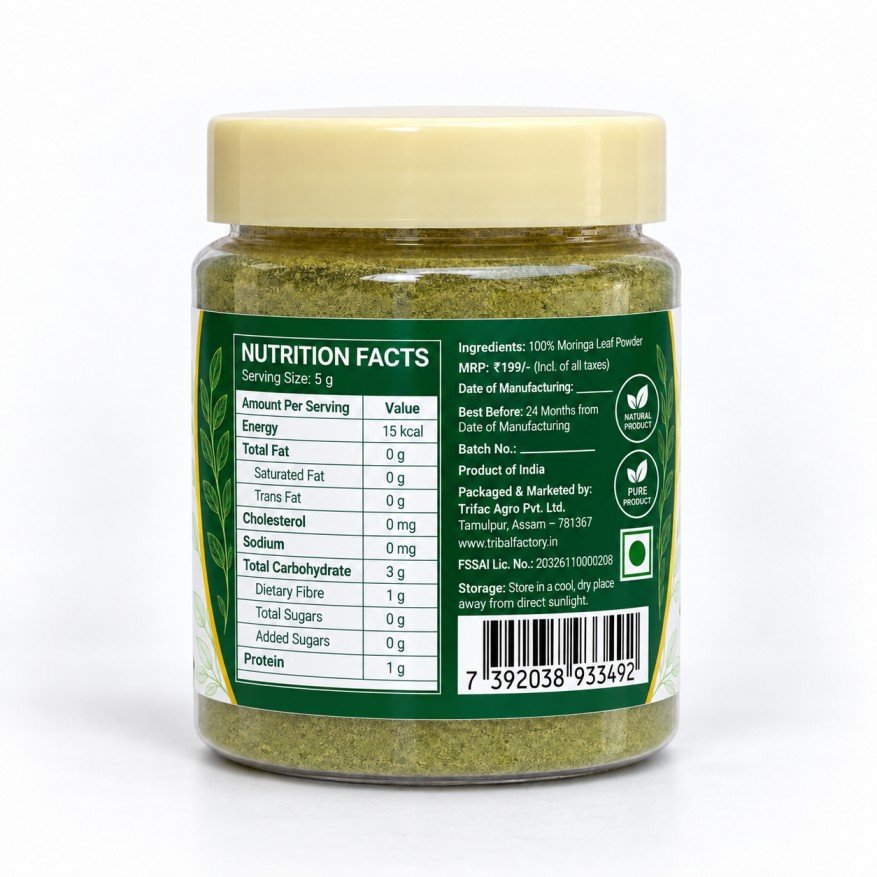 Moringa Leaf Powder – 100 g | Pure & Natural Superfood - Image 3
